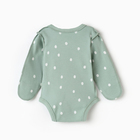 Боди-кимоно детское с длинным рукавом "Лисичка", цвет ментол, рост 62 - фото 24511975