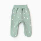 Ползунки детские "Лисичка", цвет ментол, рост 56 см - фото 24527572