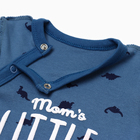 Комбинезон детский с закрытыми ножками "Дино", цвет голубой, рост 56 - фото 24554869