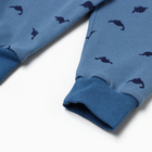 Ползунки детские "Дино", цвет голубой, рост 74 - фото 24535964