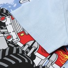 Комплект для мальчика (футболка/шорты), цвет голубой/индиго, рост 128 см - фото 24554898