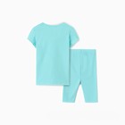 Комплект для девочки (футболка/лосины), цвет мятный, рост 116 см - фото 24555000
