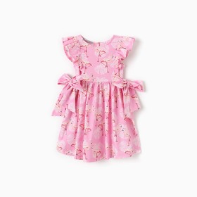 Платье для девочки, цвет розовый/фламинго, рост 110 см