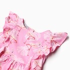 Платье для девочки, цвет розовый/фламинго, рост 116 см - фото 24555010