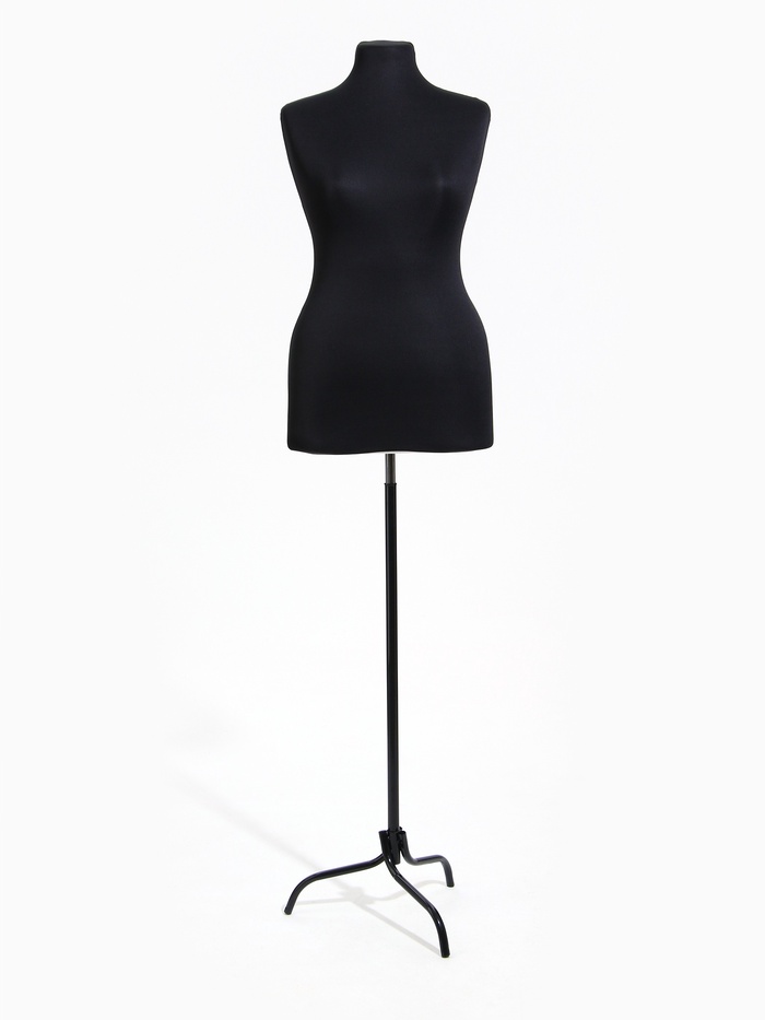 Манекен портновский на стойке «Женский» 48-50 94×74×106 см, чёрный - Фото 1