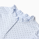 Джемпер для девочки школьный, цвет нежно-голубой/горошек, рост 128 см 10559091