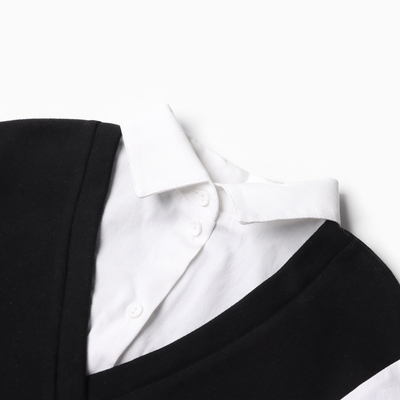 Платье для девочки школьное Mark Formelle, чёрное, рост 122 см