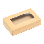 Коробка складная, крафт, 20 х 12 х 4 см, 1 л, набор 10 шт. - фото 25282524