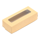 Коробка складная, крафт, 17 х 7 х 4 см, 0,5 л, набор 10 шт. - фото 25282528