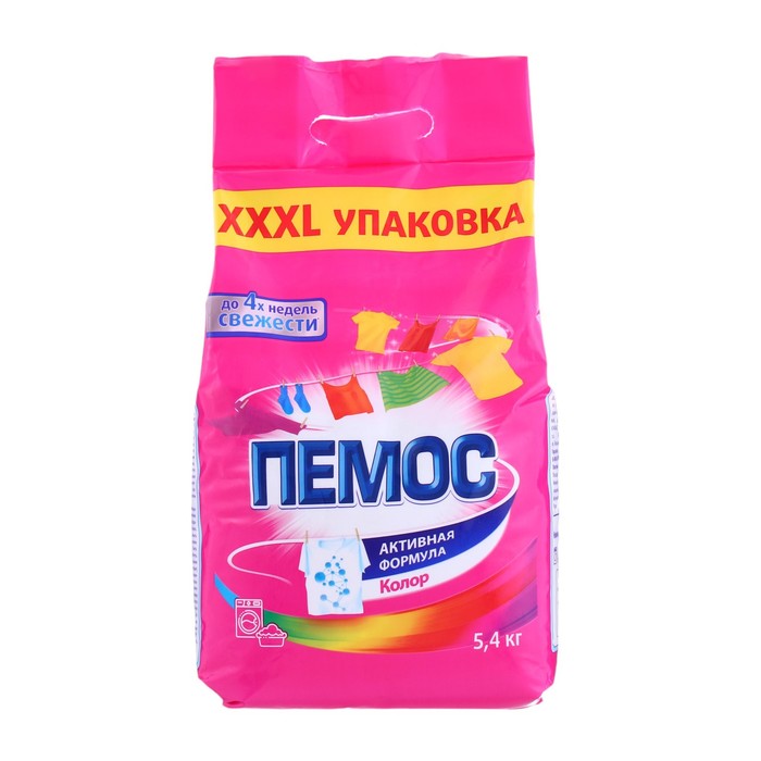

Стиральный порошок Пемос Color для цветного белья, 5,4 кг