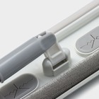 Щётка для окон, стальная телескопическая ручка 82(126) см, насадка из микрофибры и велюра 25×9 см - Фото 9