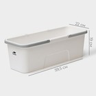 Ведро для уборки Raccoon, 20 л, 59.5×22×19 см, дно 55×17 см, белое - Фото 4