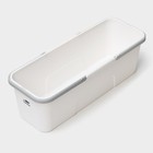 Ведро для уборки Raccoon, 20 л, 59.5×22×19 см, дно 55×17 см, белое - Фото 5