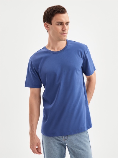 Футболка мужская, цвет синий, р-р 50