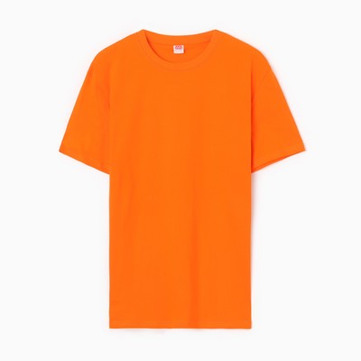 Футболка мужская, цвет оранжевый, р-р 52