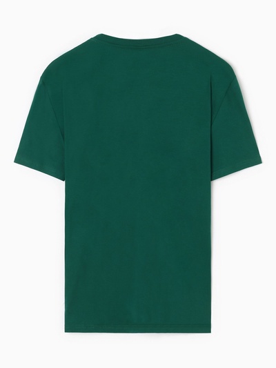 Футболка мужская, тёмно-зелёная, р-р 48