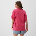 Футболка женская из вареного хлопка MIST Streetwear, розовая, размер 42 (S) - Фото 8