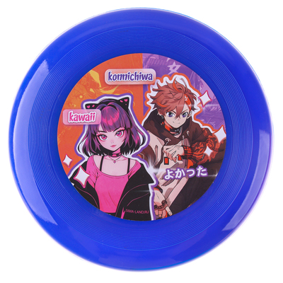 Фрисби, летающая тарелка «Аниме», 18 см, в шоубоксе, МИКС