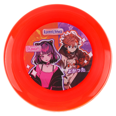 Фрисби, летающая тарелка «Аниме», 18 см, в шоубоксе, МИКС