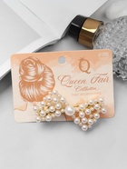 Заколка - автомат для волос «Элоди», бант, 7 см 10309561