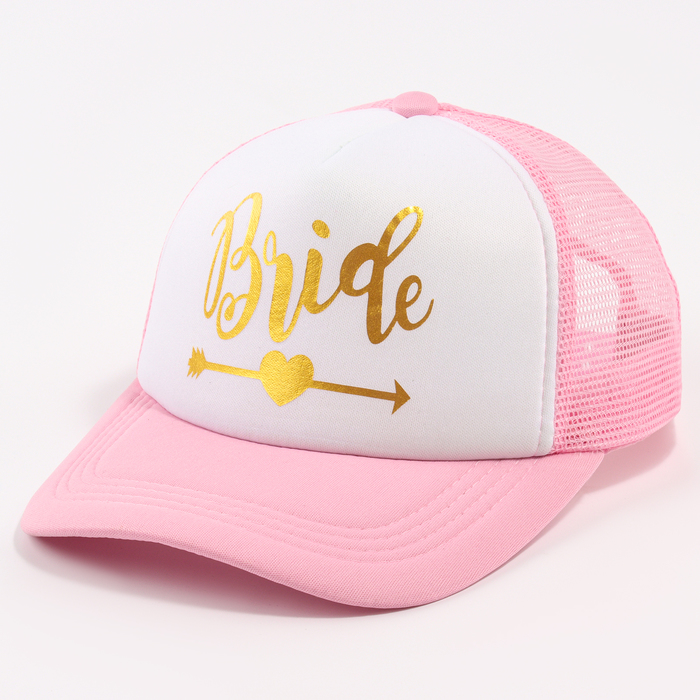 Карнавальный аксессуар-кепка  Bride, цвет розовый