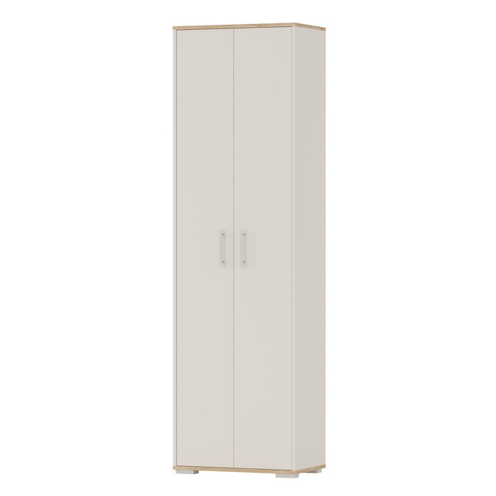 Прихожая «Домино», шкаф для одежды, 600×360×2020 мм, дуб крафт золотой / кашемир серый - Фото 1