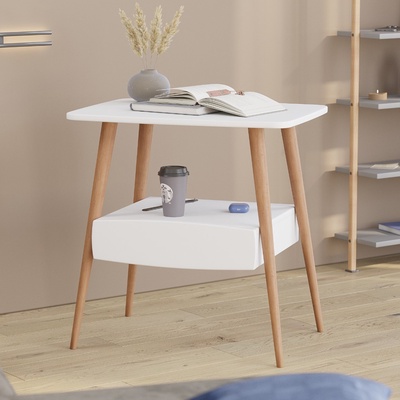 Столик журнальный «Комо», 600×450×615 мм, цвет белый снег