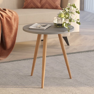 Столик журнальный «Сфера», 450×450×496 мм, цвет грей