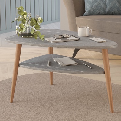 Столик журнальный «Трио mini», 695×500×418 мм, цвет чёрный мрамор