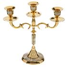 Подсвечник на 3 свечи «Кардинал», 23 см, латунь, перламутр - Фото 4