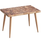 Стол журнальный «Бинго», 630×400×437 мм, цвет массив / смола  (артикул 10617593)  большой выбор товаров оптом и в розницу по низким ценам с доставкой