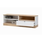 Тумба ТВ Юкки, 1600х450х510, Белый/Дуб делано - фото 24403748