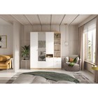 Шкаф трехстворчатый Юкки, 1350х550х2200, Белый/Дуб делано - фото 24403756