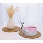 Трикотажная пряжа вторичная 90% хлопок,10% п/э, 100м/450±50 гр (фуксия) МИКС - фото 24433389