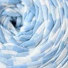 Трикотажная пряжа вторичная 90% хлопок,10% п/э, 100м/450±50 гр (полосатик бело-голубой) - фото 24433411
