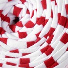 Трикотажная пряжа вторичная 90% хлопок,10% п/э, 100м/450±50 гр (полосатик бело-красный) - фото 24433419