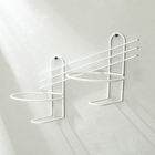 Подвес для кашпо, настенный, d=16 см, белый, «Косая-2» - Фото 1