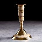 Подсвечник на 1 свечу "Мрамор" латунь 13 см - Фото 2