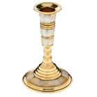 Подсвечник на 1 свечу "Мрамор" латунь 13 см - Фото 4