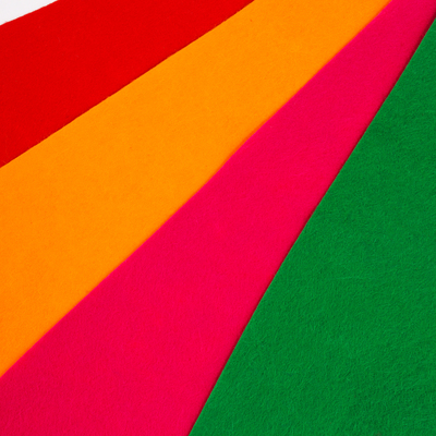 Набор лоскута для рукоделия, фетр, толщина 1 мм, 4 цвета, 50 × 50 см