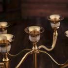 Подсвечник на 5 свечей «Дворцовые тайны», 20 см, латунь, перламутр - Фото 4