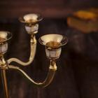 Подсвечник на 5 свечей «Дворцовые тайны», 20 см, латунь, перламутр - Фото 5