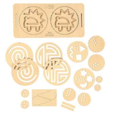 Нейротренажеры для детей «Межполушарные доски со спирографом», 16 трафаретов