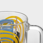 Кружка стеклянная «Синий трактор», 250 мл - Фото 5