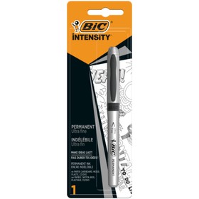 Перманентный маркер, BIC узел 0.8 мм, цвет черный (комплект 2 шт)
