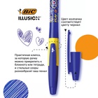 Ручка гелевая стираемая BIC Gelocity Illusion, узел 0.7 мм, чернила синие, цена за 1 шт 10528103 - фото 14078235