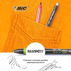 Ручка гелевая стираемая BIC Gelocity Illusion, узел 0.7 мм, чернила чёрные, цена за 1 шт. - Фото 7