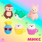 Игровой набор ластиков «Яркие краски», 6 шт., МИКС - Фото 4