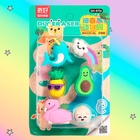 Игровой набор ластиков «Яркие краски», 6 шт., МИКС - Фото 8