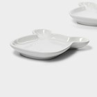 Набор блюд керамических сервировочных Доляна «Мишка Отто», 17×16×2,6 см,2 шт, цвет белый - Фото 5
